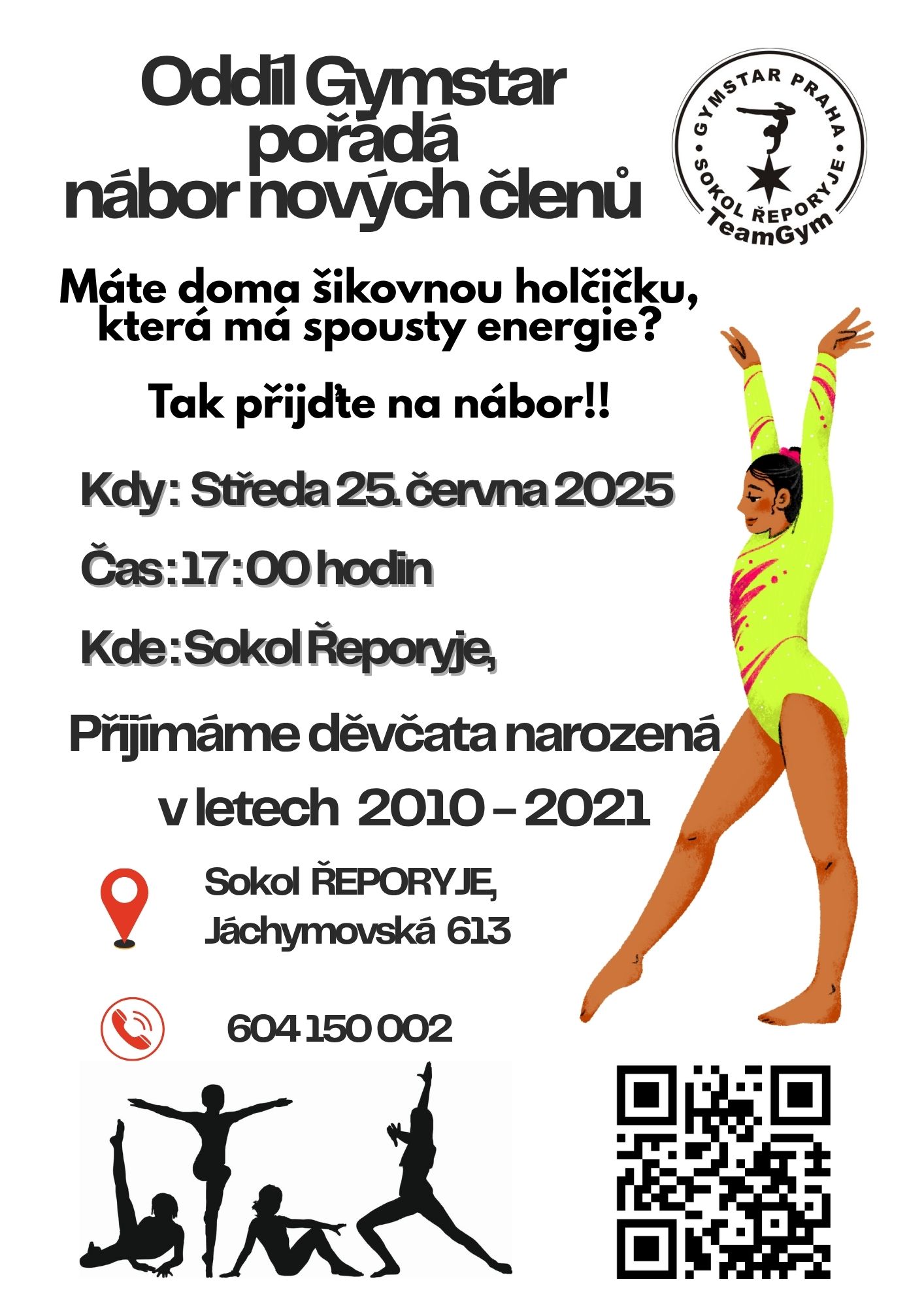 Nábor děvčat do oddílu TeamGymu
